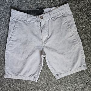 Volcom Light Gray Mens Shorts Size 29
